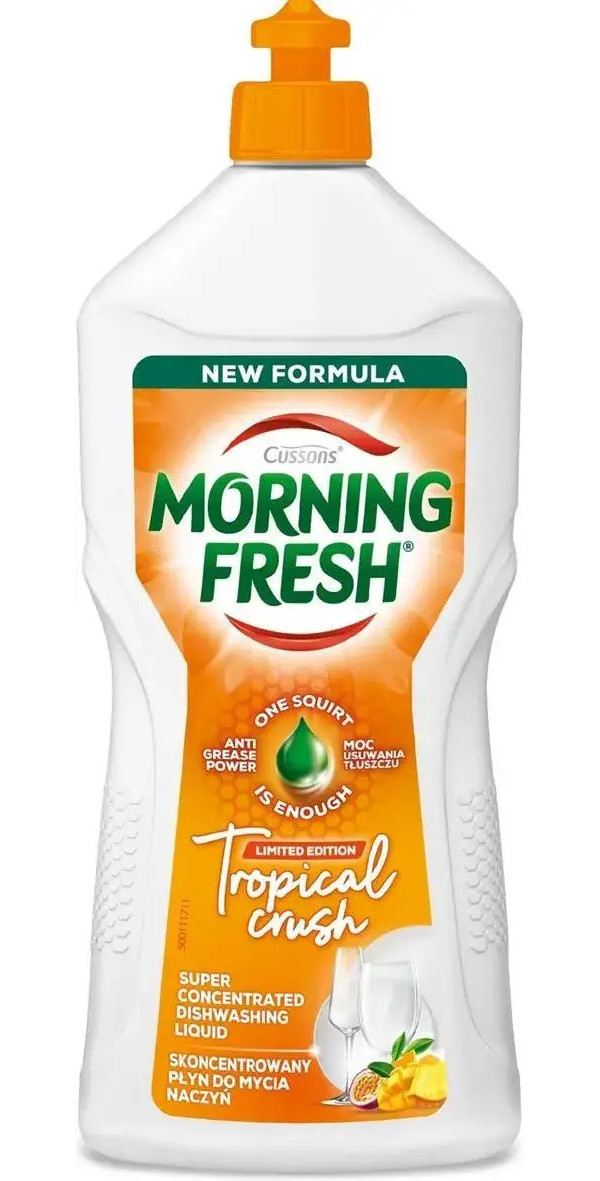 Гель для миття посуду Morning Fresh Super Concentrated Dishwashing Liquid Anti Greese Power Tropical Crush Монинг Тропік 900мл