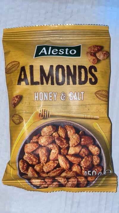 Мигдаль смажений Alesto Almonds Honey and Salt Almonds Алесто мікс меду та солі Пакет 150г