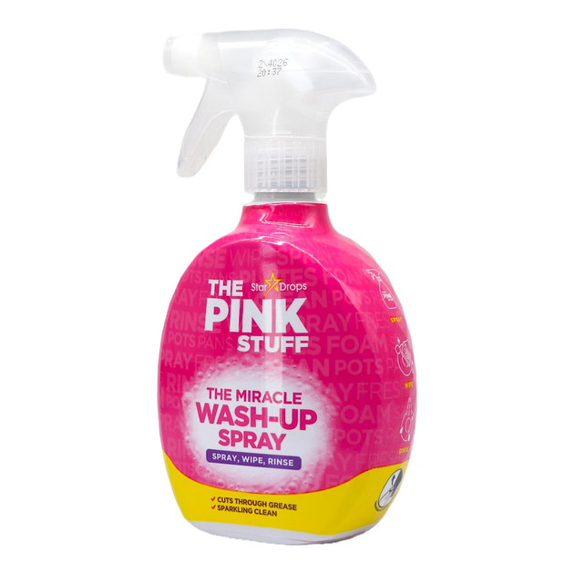 Засіб чищення поверхонь Універсальний Спрей The Pink Stuff Miracle Wash-up Spray Wipe Rinse Пінк миття витирання ополіскувач 500мл