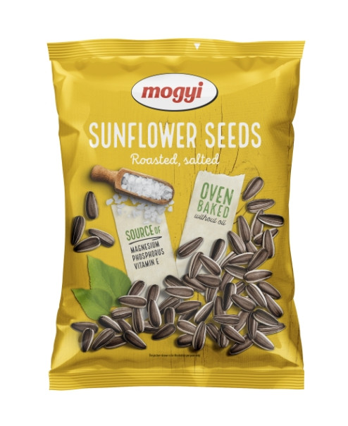Насіння Соняшника Біле Mogyi Sunflower Seeds Roasted Salted Big Модьі з сіллю Смажене без масла вакуум Пакет 200г