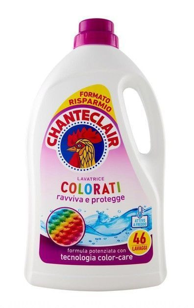 Гель для прання Кольорових речей Chante Clair Colorati Color-Care Шантеклер Кольор технологія збереження кольору 46прань 2070мл