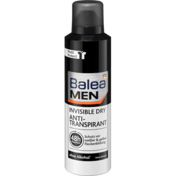 Дезодорант Balea invisible dry antitranspirant невидимий захист спрей 200мл