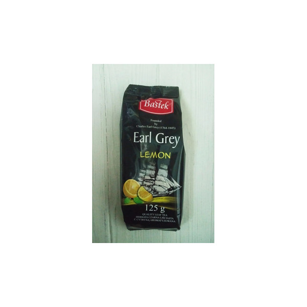 Чай чорний листовий Bastek Earl Grey Lemon (з лимоном) 125 г.