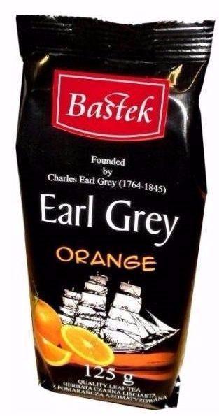 Чай великолистовий чорний Bastek earl grey orange з бергамотом і апельсином 125г