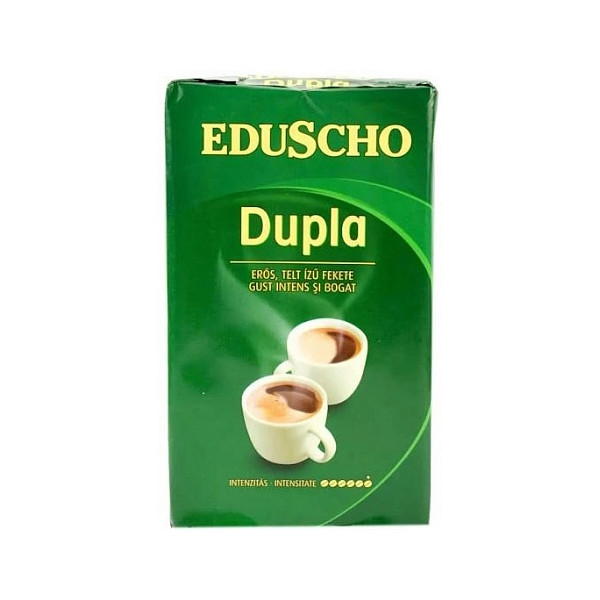 Кава мелена Eduscho Dupla Eros telt izu Fekete Едушо Дупла Сильний насичений Чорний смак Вакуум пакет 250г