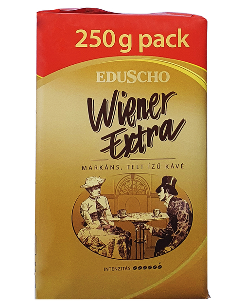Кава мелена Eduscho Wiener Extra Ground Coffee 100% Робуста Едушо Війнер Екстра Вакуум пакет 250г