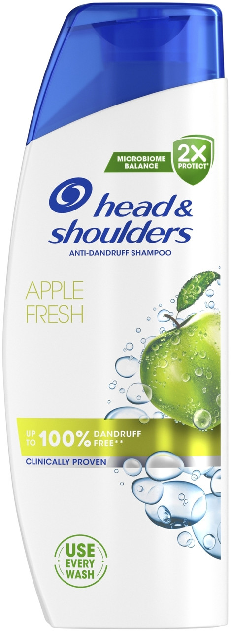 Шампунь проти Лупи Head&Shoulders Anti-Dandruff Shampoo Apple Fresh Microbiome Хедн Шолдерс для нормального волосся Яблуко 400мл
