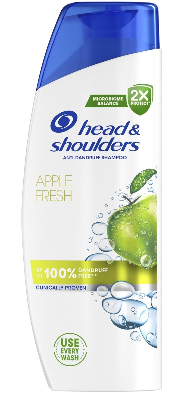 Шампунь проти Лупи Head&Shoulders Anti-Dandruff Shampoo Apple Fresh Microbiome Хедн Шолдерс для нормального волосся Яблуко 400мл