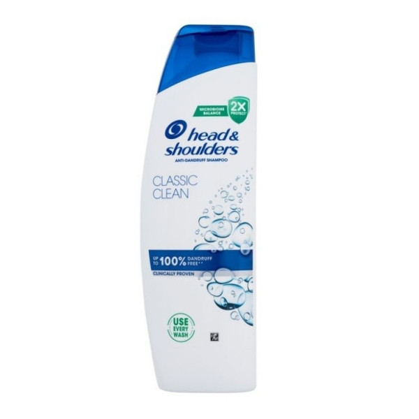 Шампунь проти Лупи Head&Shoulders Anti-Dandruff Shampoo Classic Clean Microbiome Хедн Шолдерс Нормальне волосся Класичний 400мл