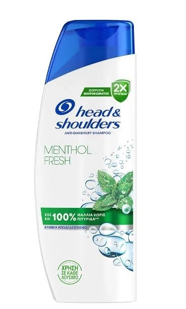 Шампунь проти Лупи Head&Shoulders Anti-Dandruff Shampoo Menthol Fresh Microbiome Хедн Шолдерс для нормального волосся Мята 400мл