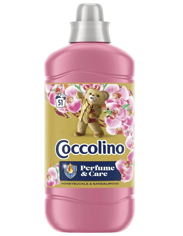 Ополіскувач для білизни Парфумований Coccolino Perfume&Care Honeysuckle&Sandalwood Коколіно Жимолость Сандал 51 прання 1250мл