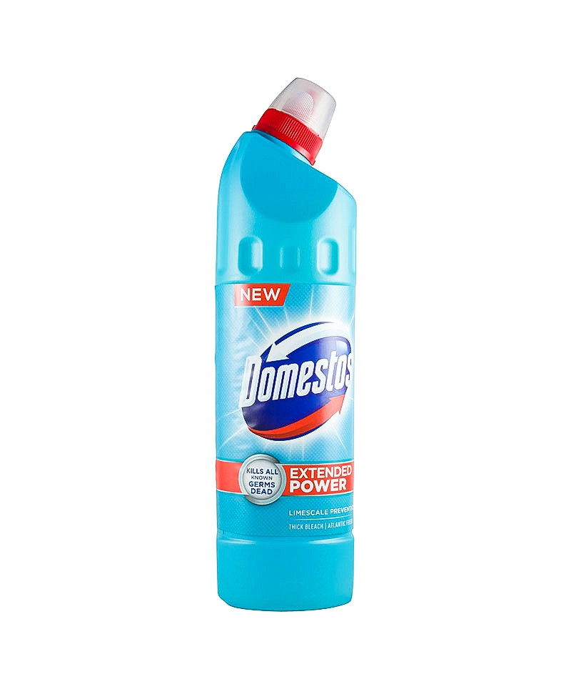 Засіб для чищення Унітазів Універсальний Domestos Extended Power Kills Germs Limescale prevent Bleach Доместос Атлантік 750мл