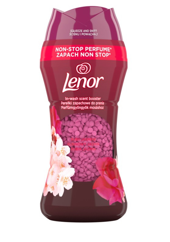 Кондиціонер для прання Парфумований Гранули Lenor Non-stop Perfume Ruby Jasmine Ленор ароматичні перлини Рубіновий Жасмін 210г