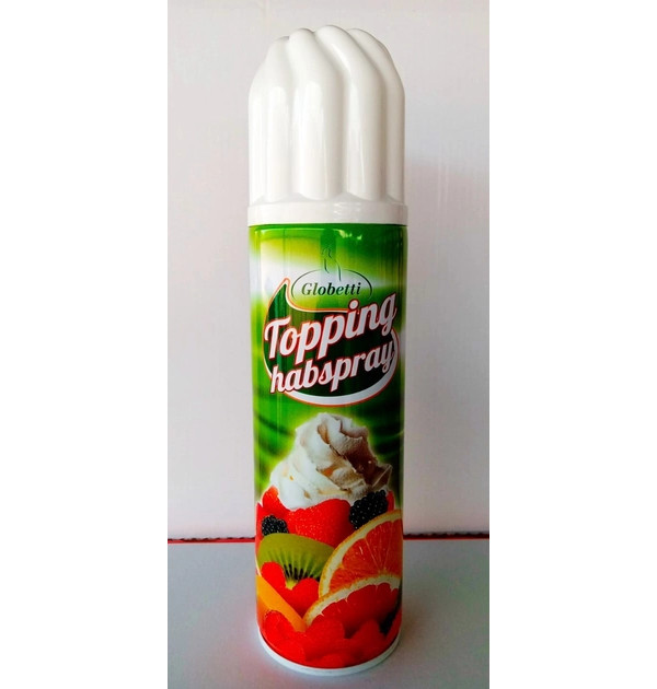Збиті вершки Спрей Globetti Topping Habspray Глобетті топінг в аерозольному Балоні з розпилювачем 250г
