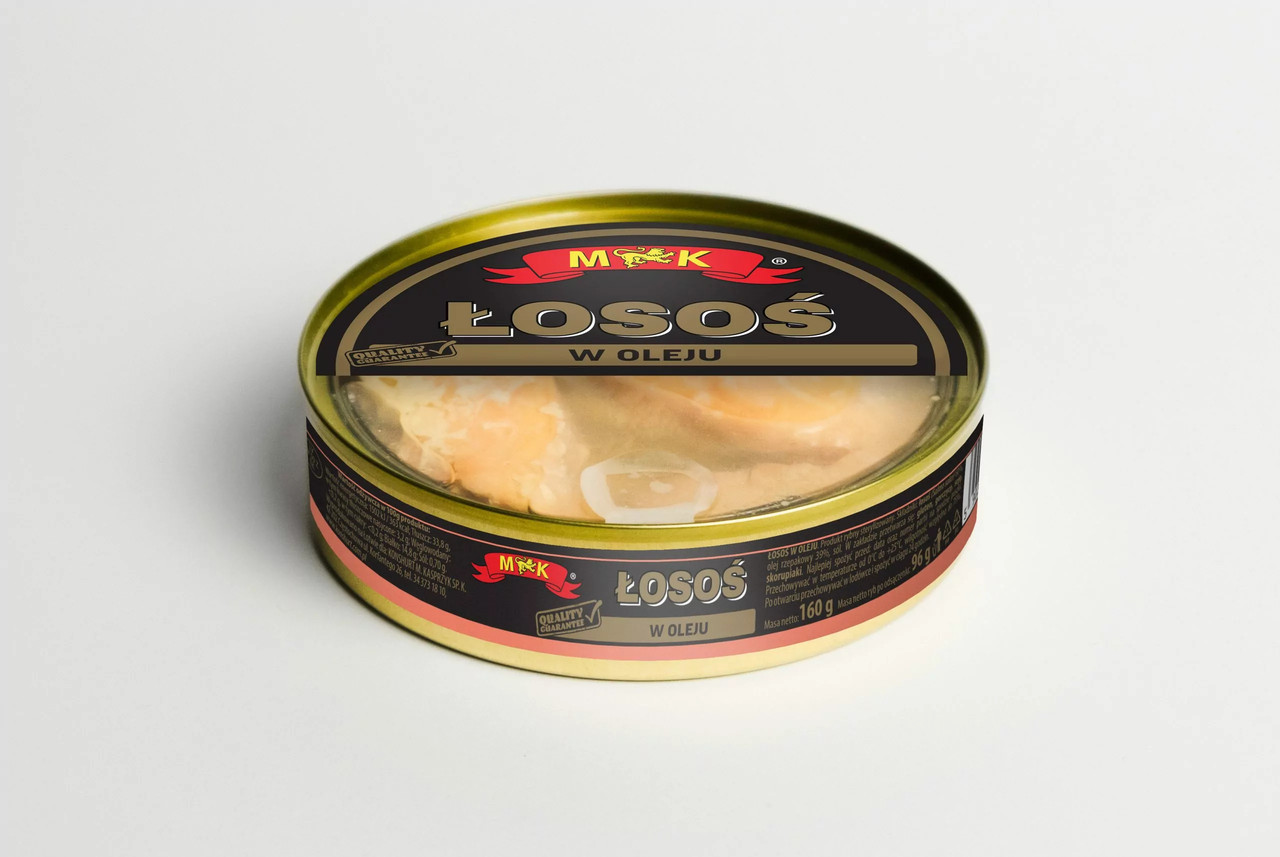 Лосось Шматочки M&K Losos Kawalki w Oleju М&К риба в олії з 160г