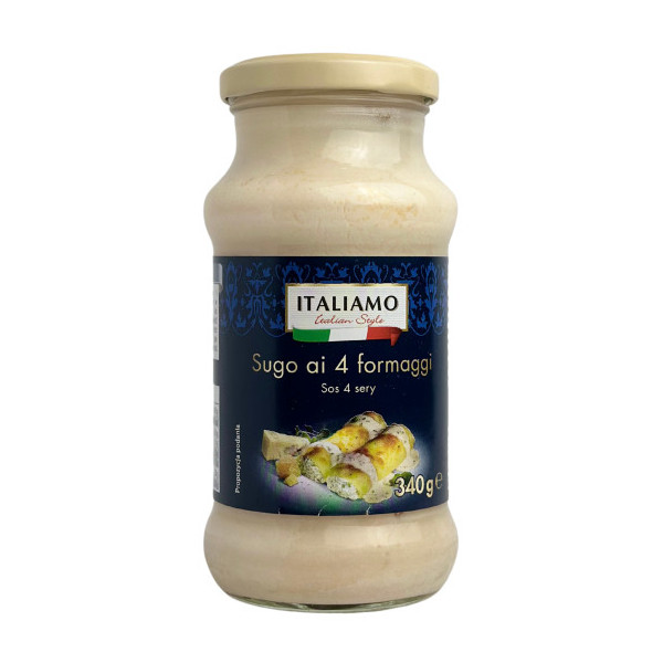 Крем соус Сирний Карбонара Italiamo Crema ai 4 formaggi Crema Італьямо Чотири Сири 340г