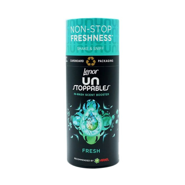 Ароматизатор для прання білизни в гранулах Lenor Unstoppables Fresh Shake&Sniff Ленор Фреш Альпійська свіжість Туба 160г