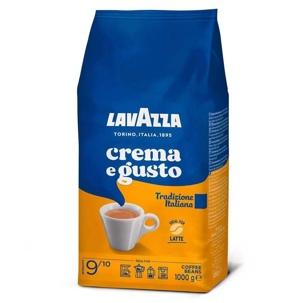 Кава зернова Lavazza Crema e Gusto Tradizione Italiana Лавацца Крема Густо купаж Арабіки та Робусти 1000г