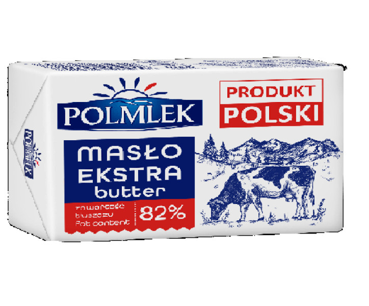 Масло вершкове Polmlek Maslo Extra Butter 82% Полмлек Екстра Брусок 200г