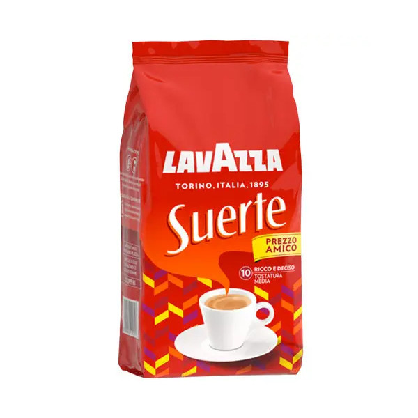 Кава в зернах Lavazza Suerte Prezzo Amico 10 Strong Ricco a Deciso Лавацца Сюерте Інтенсивний насичений смак 1000г