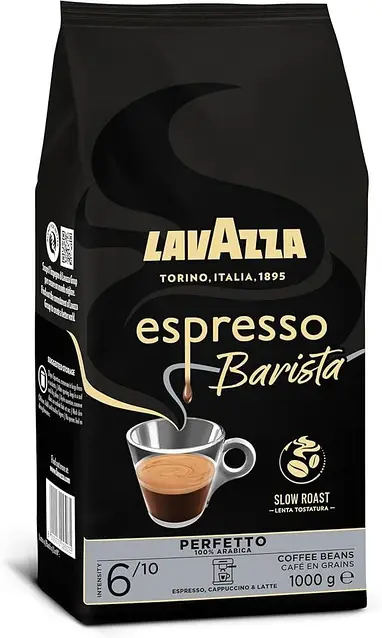 Кава в зернах Lavazza Espresso Barista Perfetto 6 Strong 100%Arabica Лавацца Баріста Еспресо Арабіка 1000г