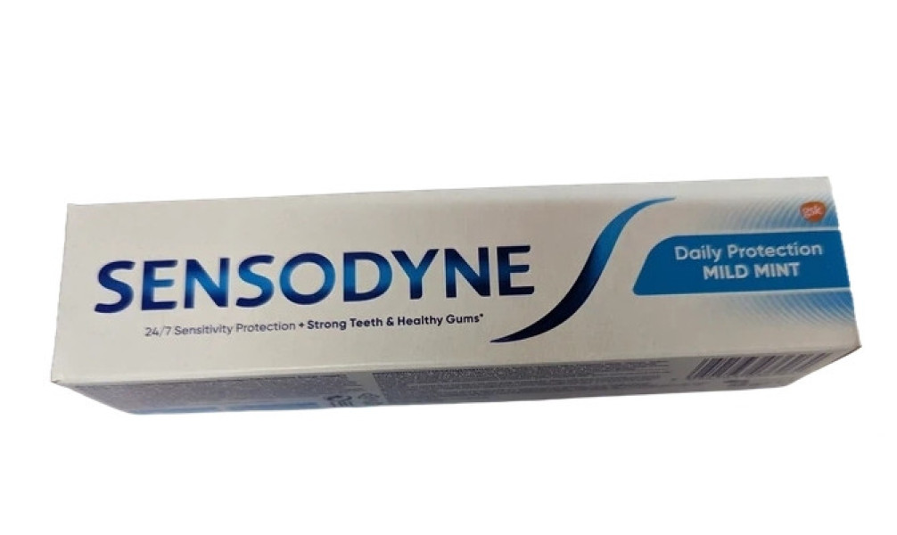 Зубна паста денна Sensodyne Daily Protection 24/7 Sensitivity Strong Teeth&Healthy Gums Mild Mint Сенсодін сенсітів Мяка мята 65мл