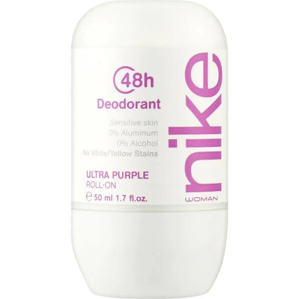 Дезодорант Шариковий Nike Woman Ultra Purple 48H Deodorant Sensitive Roll‑On Найк ультра фіолет без алюмінію Ролл-Он Сенсітів 50мл