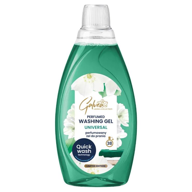 Гель для прання Парфумований Galvea Perfumed Washing Gel Quick Wash Universal Галвеа Швидке прання Універсал 38прань 1520мл