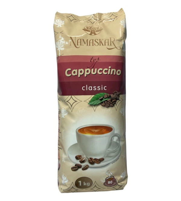 Напій Капучино розчинний Namaskar Cappuccino typ Classic Намаскар класичний кавовий смак вакуум Пакет 80порцій 1000г