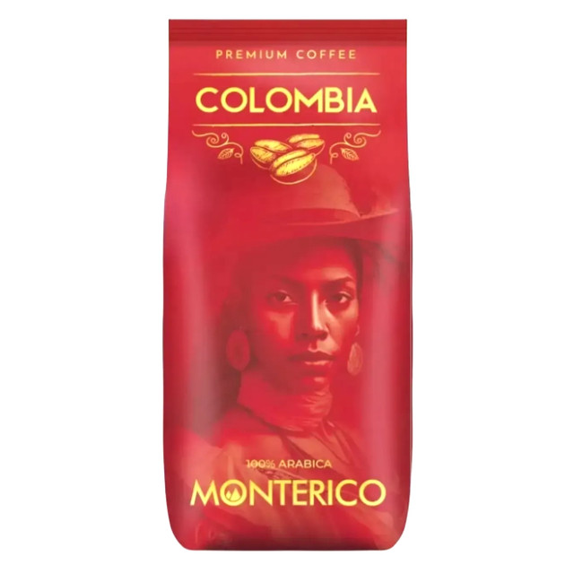 Кава в зернах Colombia Monterico Premium Coffee 100% Arabica Колумбія Монтеріко Преміум Арабіка 1000г