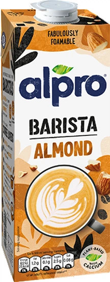 Напій Мигдально-Соєвий Рослинний без Лактози Alpro Almond Professionals Альпро для Бариста і Кавових напоїв з Кальцієм Тетрапак 1л