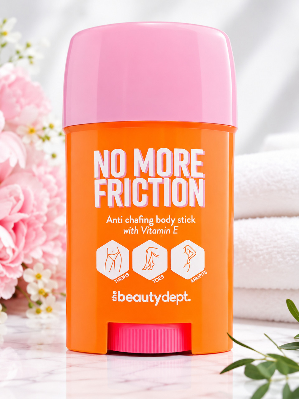 Стік проти Натирання та тертя для Тіла Beautydept No more Friction Anti Chafing Body Stick Бьюті Депт з вітаміном E 50г