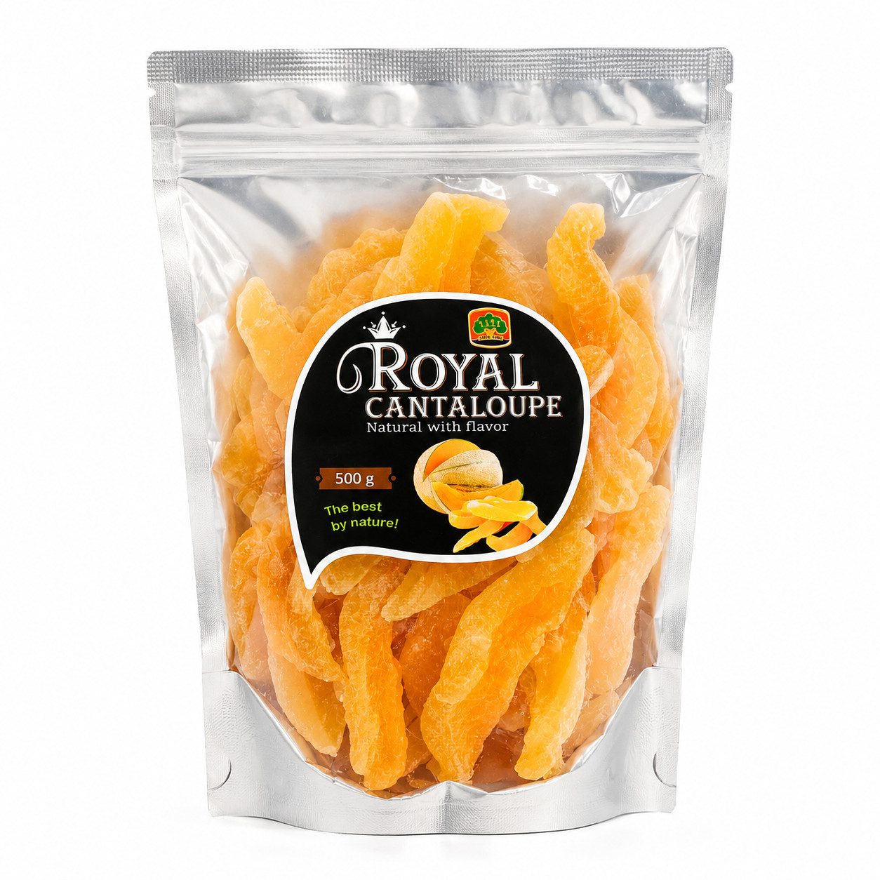 Диня сушена Королівський Канталуп 1111 Trade Mark Royal Cantaloupe Natural with flavour Ароматизована зіп Пакет 500г