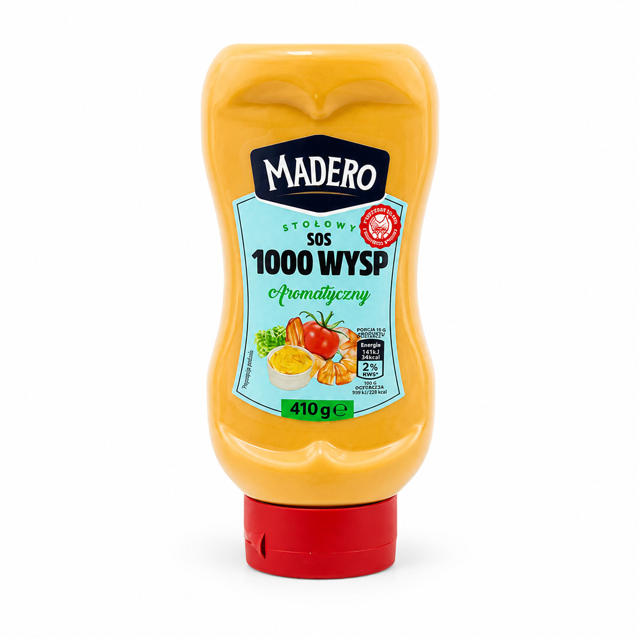 Соус до Риби та Морепродуктів тисяча Островів Madero sos 1000 Wysp Aromatiozny Мадеро Кремовий ароматичний Пляшка 410г