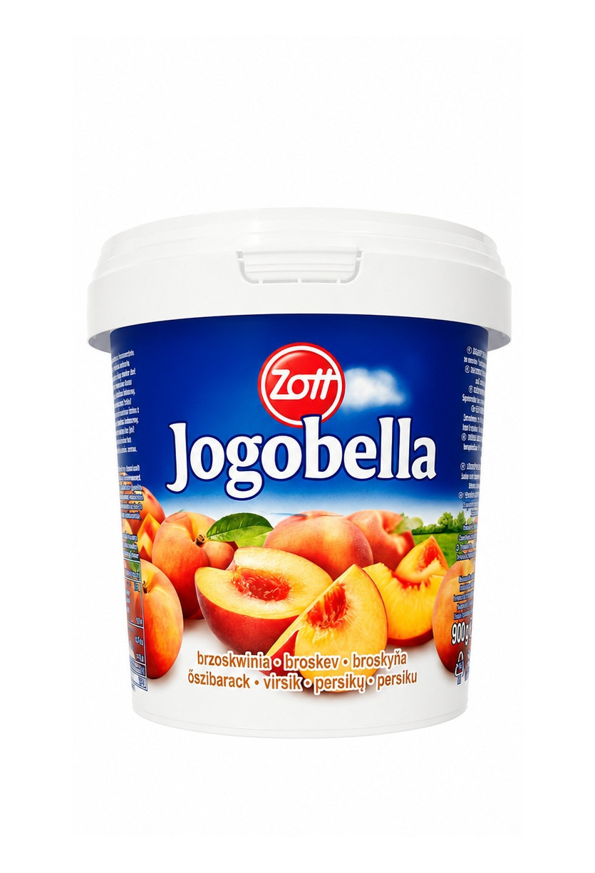 Йогурт фруктовий Zott Jogobella Jogurt owocowy Brzoskwinia Зотт Персиковий Відерко 900г