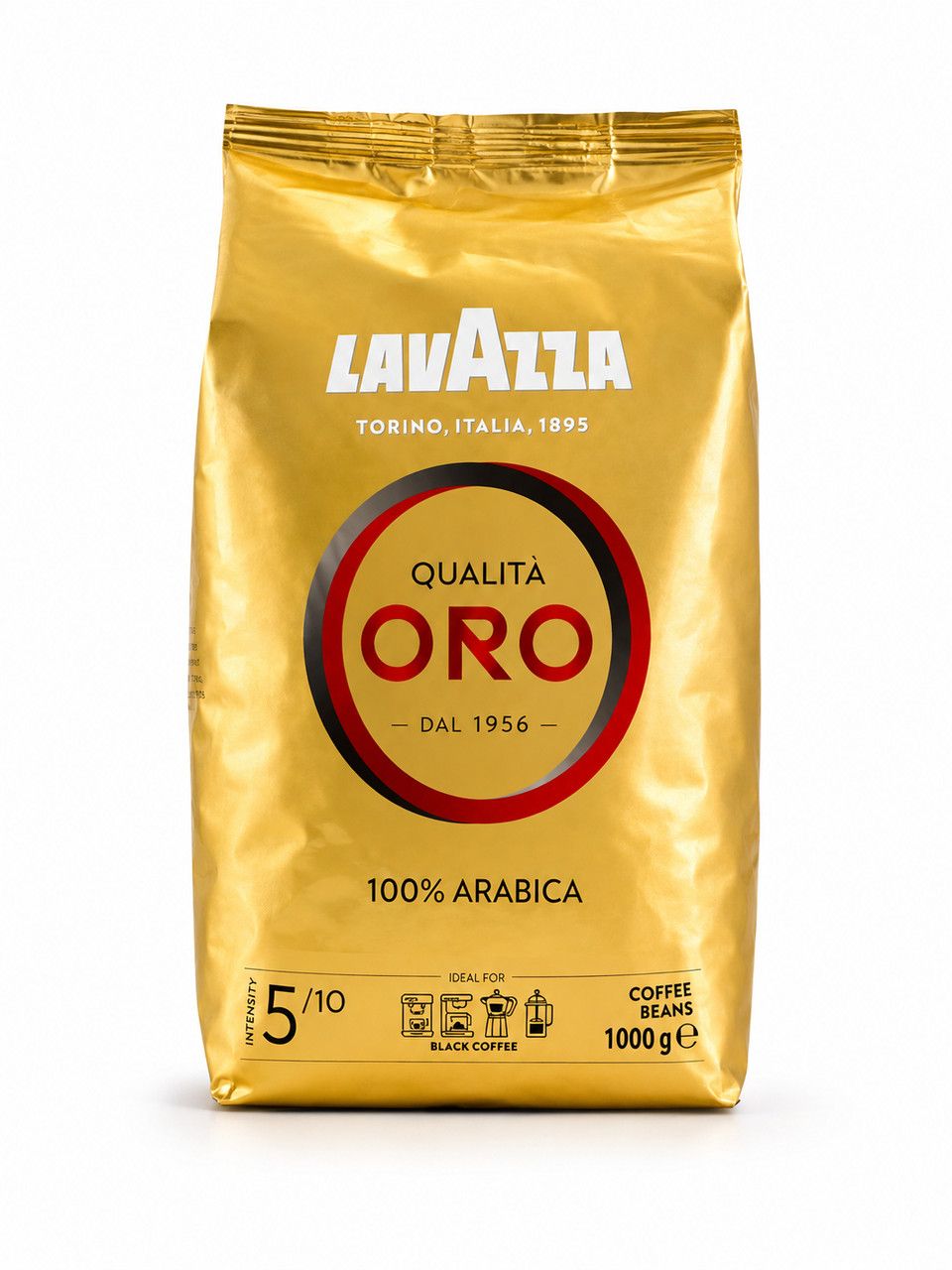 Кава зернова Lavazza Qualità Oro Coffee beans Лавацца Золота якість 100% Арабіка Пакет 1000г