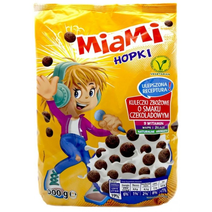 Злакові шоколадні кульки Miami hopki 500г