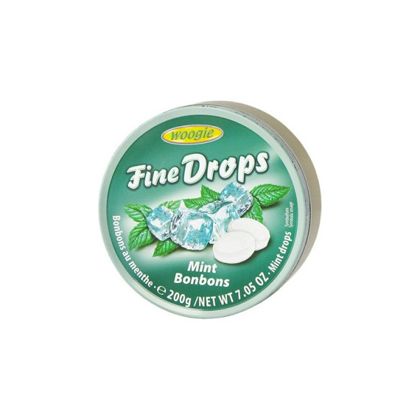 Льодяники Fine Drops Woogie зі смаком м'яти, 200 г
