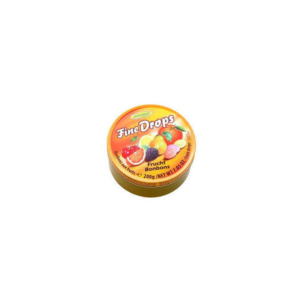 Льодяники Fine Drops Woogie зі смаком фруктове асорті, 200 г