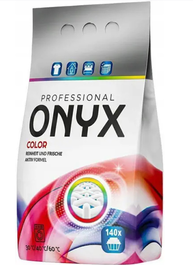 Концентрований пральний порошок ONYX professional color для кольорових тканин 8400г
