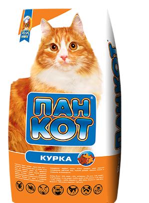 Корм для котів Пан Кіт 10 кг курка