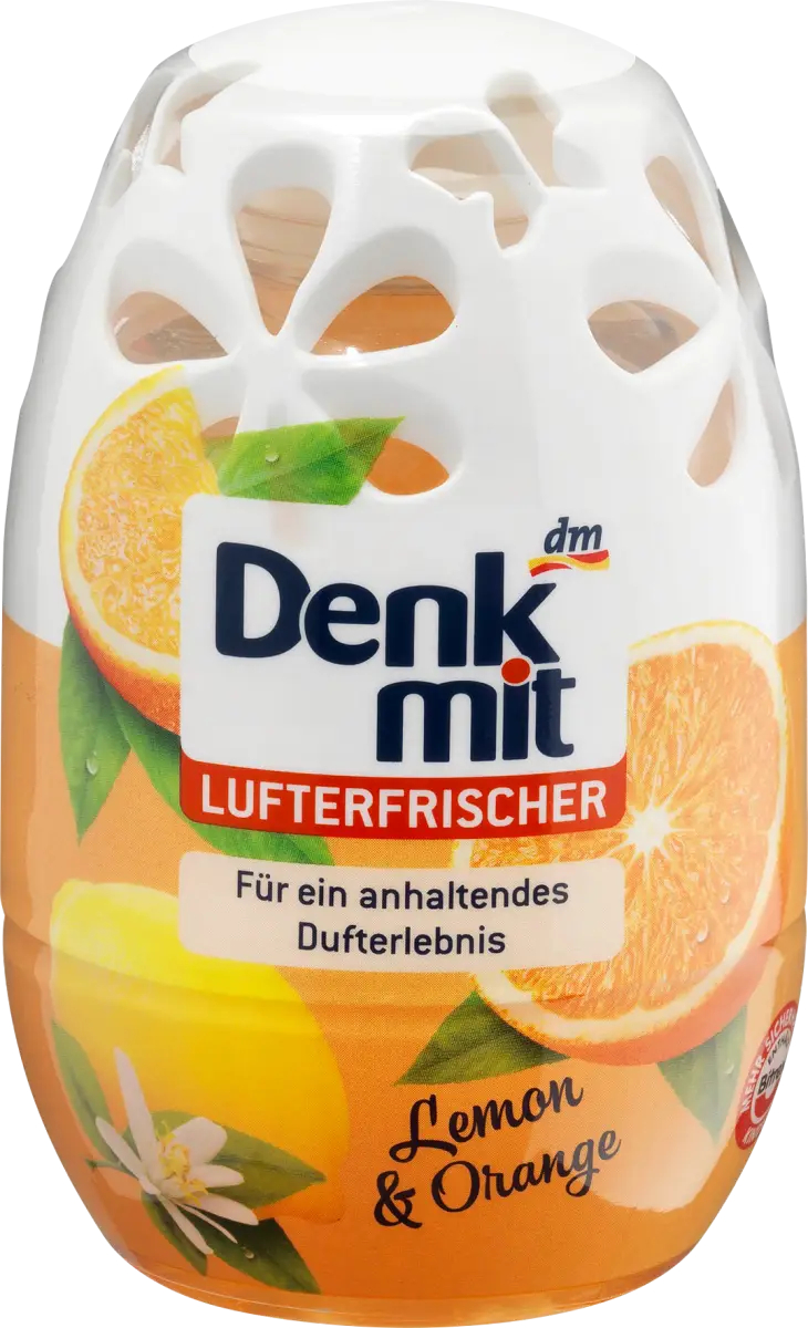 Освіжувач повітря Декоративний Denkmit Lufterfrischer Lemon&Orange Денкміт цитрус Лимон Апельсин 150мл
