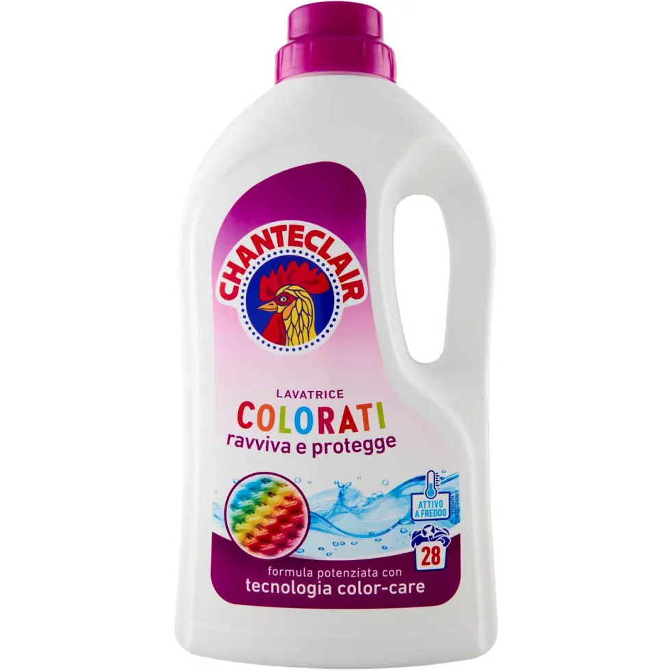 Гель для прання Кольорових речей Chante Clair Colorati Color-Care Шантеклер Кольор технологія збереження кольору 28прань 1260мл
