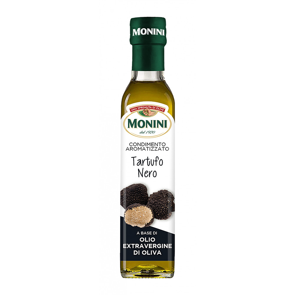 Оливкова олія Ароматизована приправа Monini Tartufo Nero Extra Vergine Olio di Oliva Моніні холодний віджим Чорний Трюфель 250мл