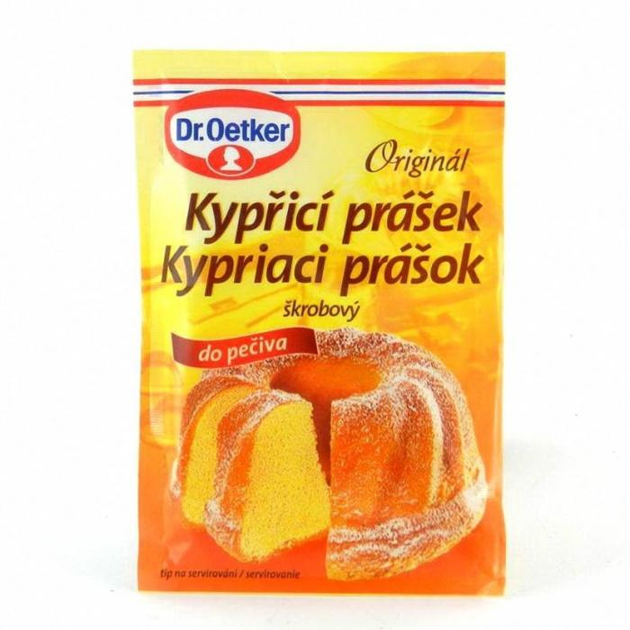 Порошок Dr.Oetker для випічки 12 г ( упаковка 5 пакетиків по 12 грам =60 грам ) ( ящик 25шт.)Продаж ящиком