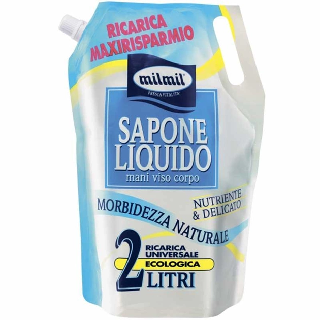 Мило рідке для обличчя, рук та тіла Mil Mil Природна мякість 2л