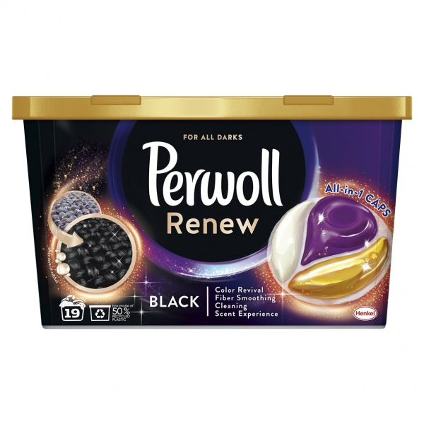 Капсули для прання Perwoll Renew Black для темних та чорних речей 19 шт.