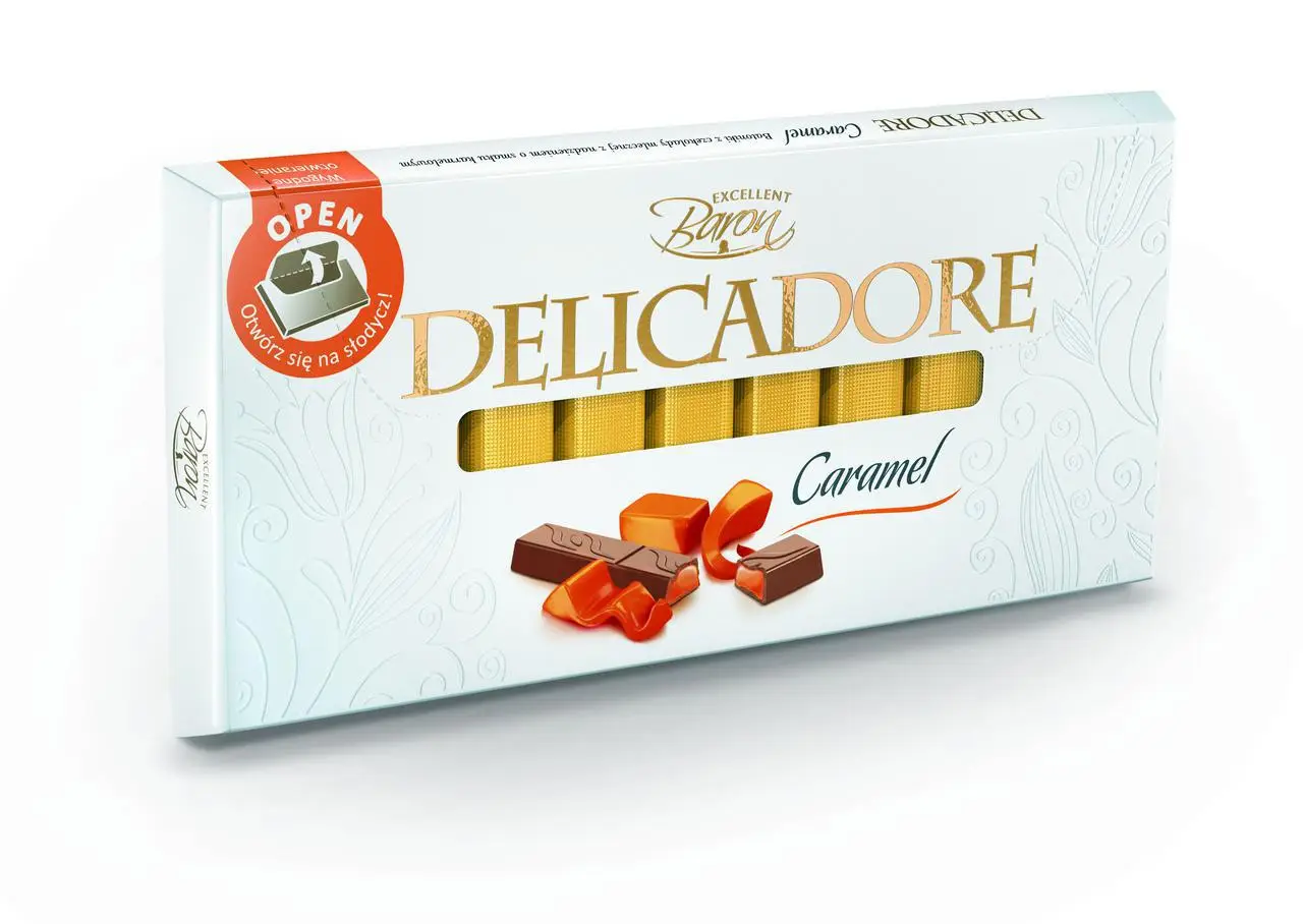 ШОКОЛАД DELICADORE CARAMEL (КАРАМЕЛЬ) ПОЛЬЩА 200Г