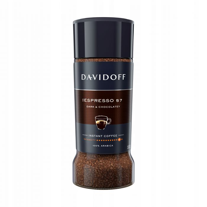 Розчинна кава Davidoff 57 Espresso Dark & Chocolatey у скляній банці 100 г