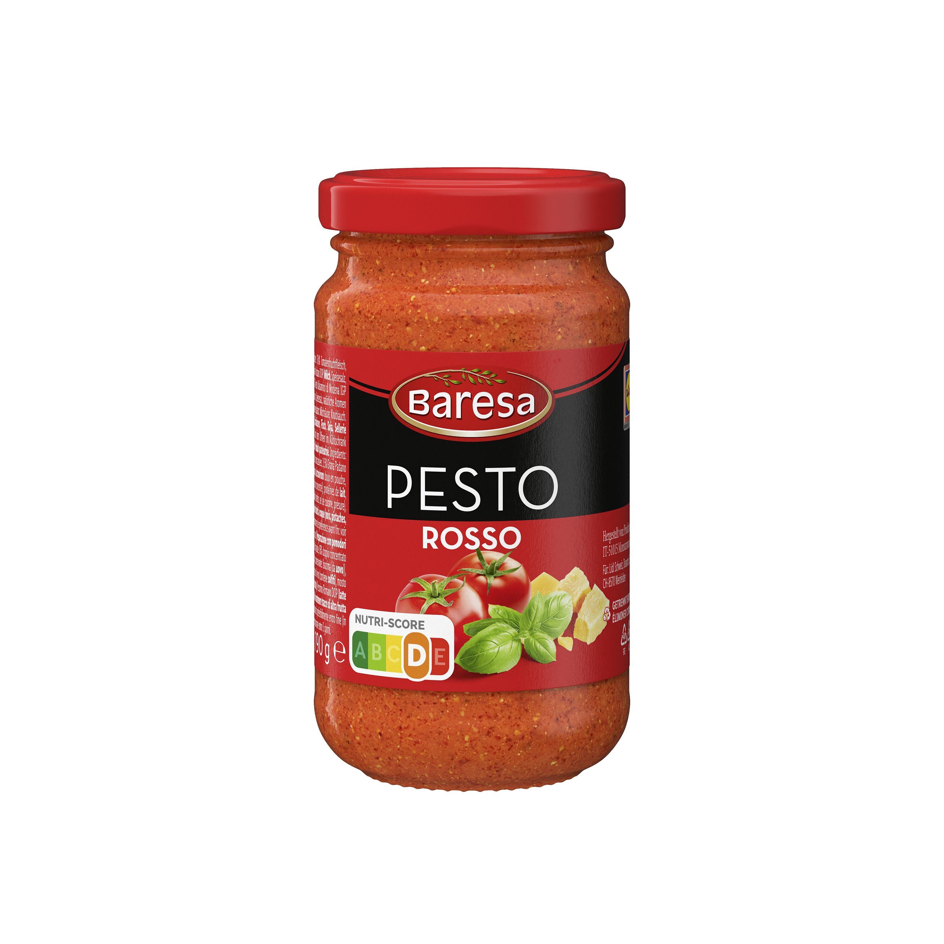 Соус паста Baresa Pesto Rosso Pecorino Бареса Россо з сиром Червона 190мл
